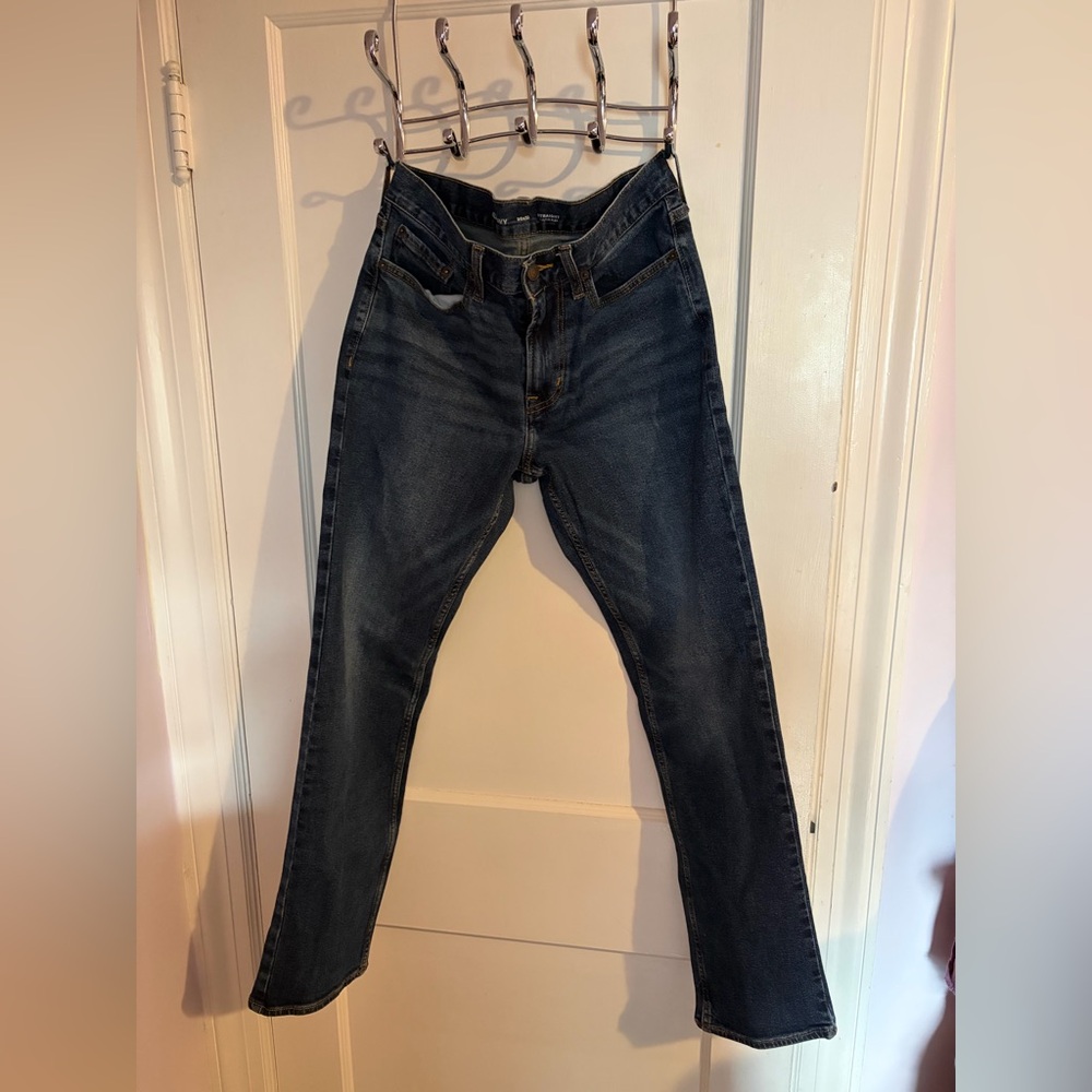 Old Navy Men's Straight Jeans in Dark Blue Wash